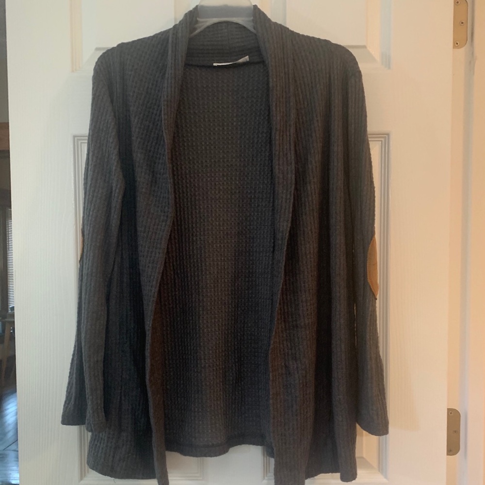 Gray cardigan